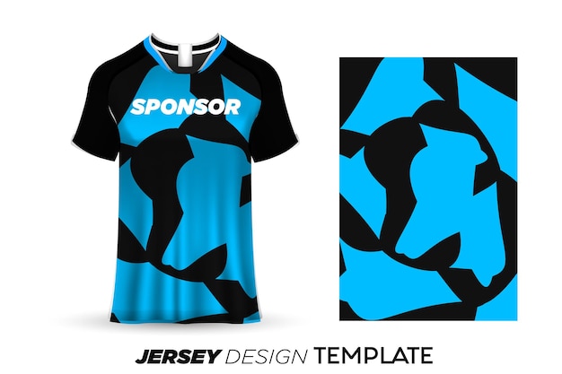 Modello di maglia sportiva e t-shirt. design sportivo per maglie da calcio, da corsa, da gioco. vettore.
