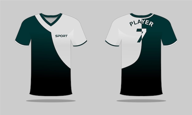 Sports jersey and t-shirt template sports jersey design. Sports design for football, racing, gaming