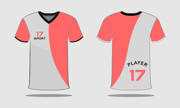 Sports jersey and t-shirt template sports jersey design. sports design for football, racing, gaming