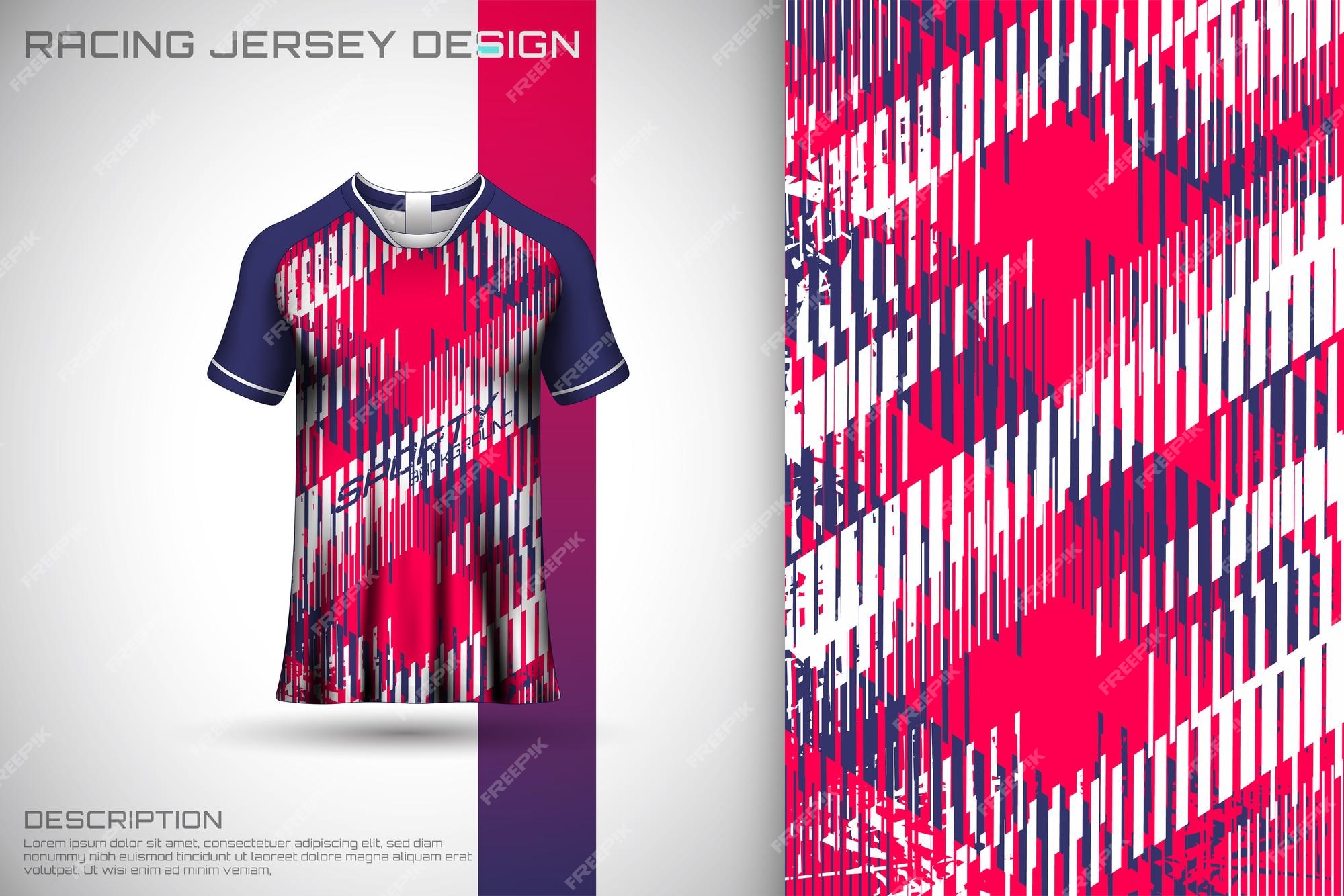 Sports jersey and t-shirt template sports jersey design vector