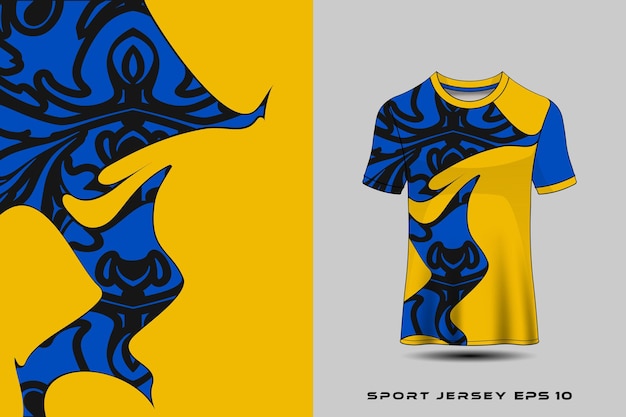 Vettore disegno del modello di maglia sportiva