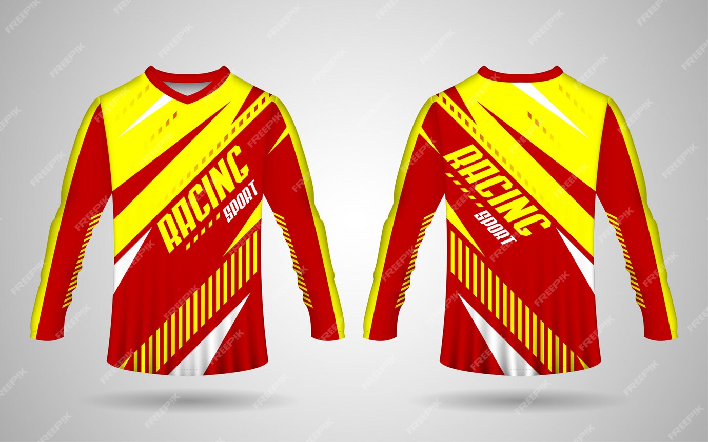 Premium Vector | Sports jersey template, motorcycle jersey template