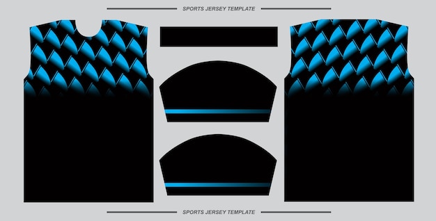 sports jersey template pattern ready for print