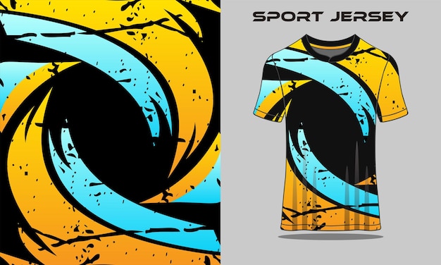 Sports jersey template for team uniforms soccer jersey racing jersey premium vector Premium Vector