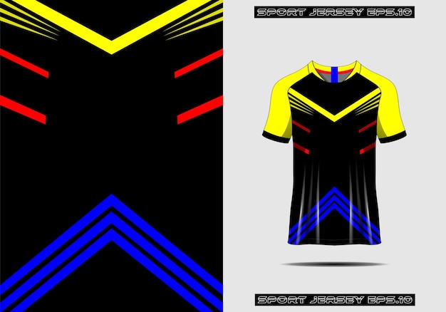 Sports jersey template for team uniforms soccer jersey racing