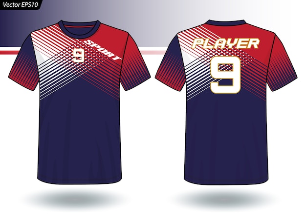 Sports jersey template for team uniforms