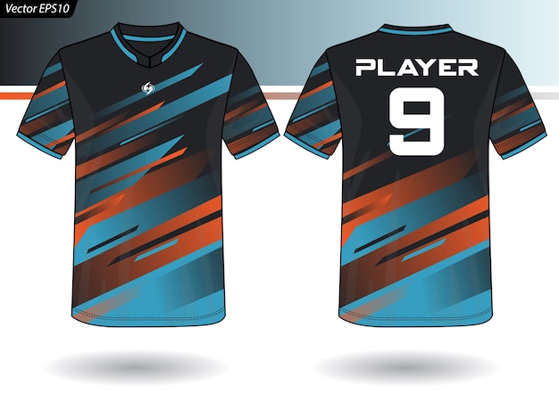 Sports Jersey template for team uniforms 