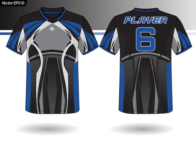 Sports Jersey template for team uniforms 