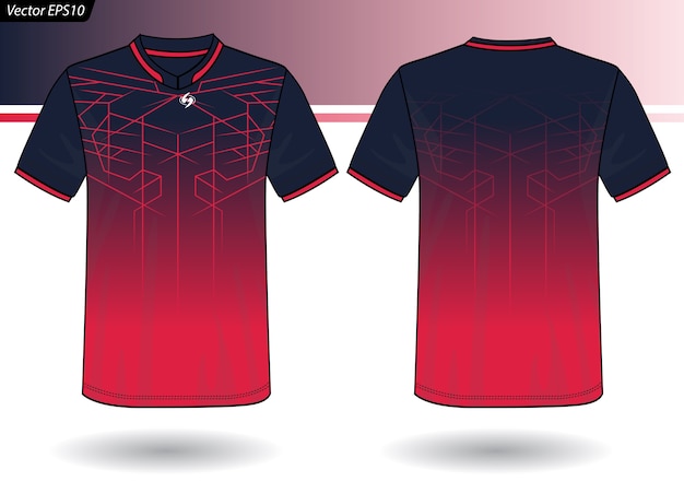 Vector sports jersey template for team uniforms