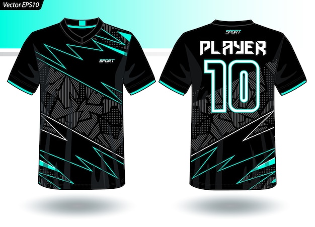 Sports jersey template for team uniforms