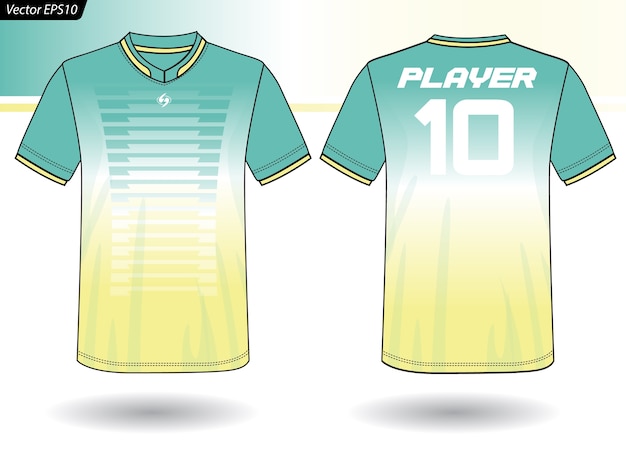 Sports jersey template for team uniforms