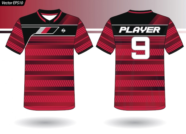 Sports Jersey template for team uniforms