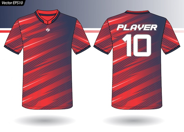 Sports Jersey template for team uniforms