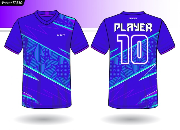 Sports Jersey template for team uniforms