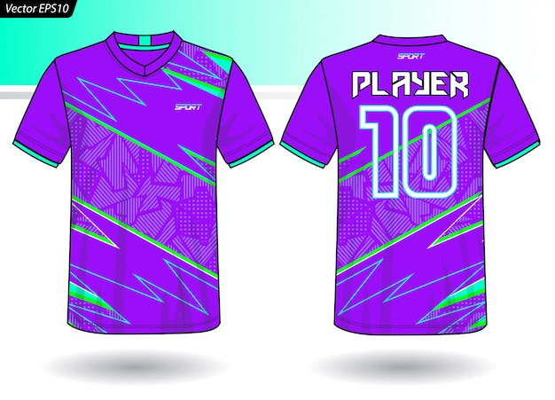 Sports Jersey template for team uniforms