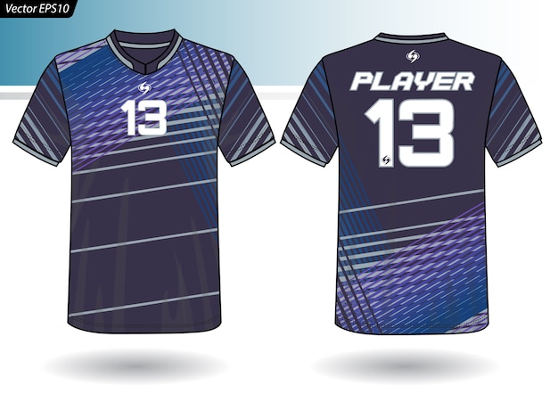 Vector sports jersey template for team uniforms