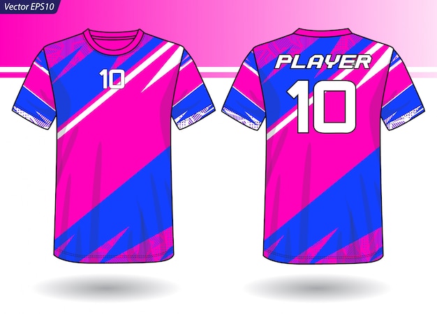 Sports jersey template for team uniforms