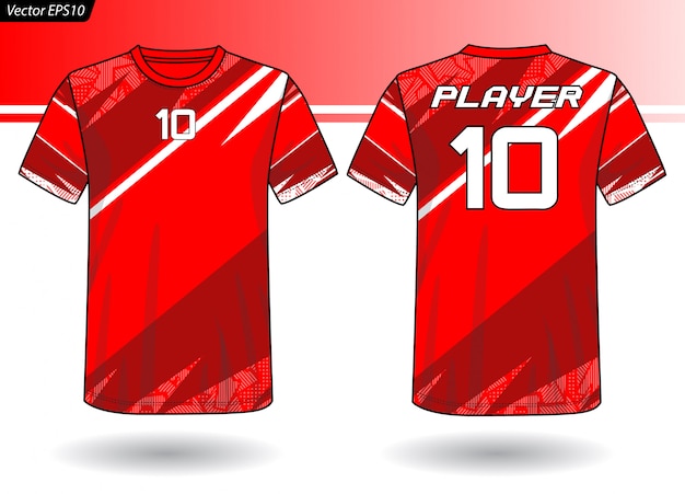 Vector sports jersey template for team uniforms