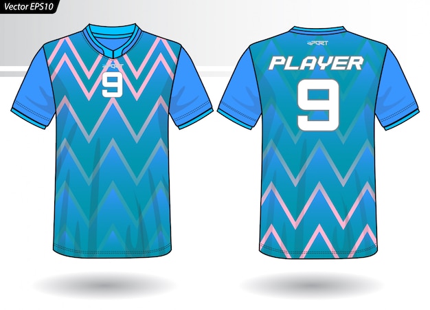 Sports Jersey template for team uniforms