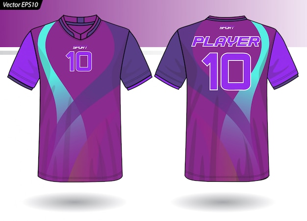 Sports Jersey template for team uniforms