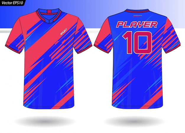 Vector sports jersey template for team uniforms