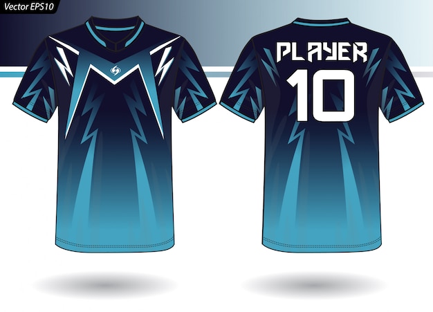 Sports jersey template for team uniforms