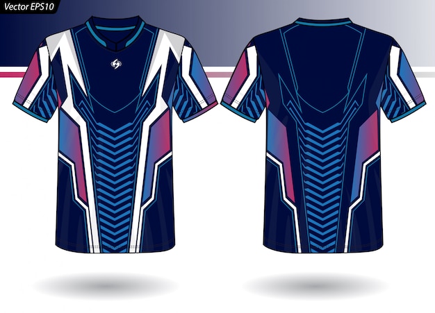 Sports Jersey template for team uniforms