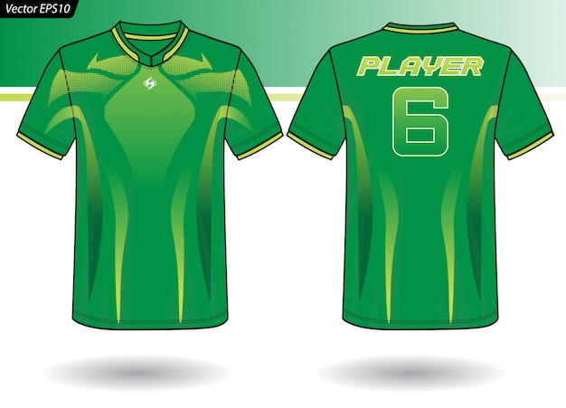 Sports jersey template for team uniforms