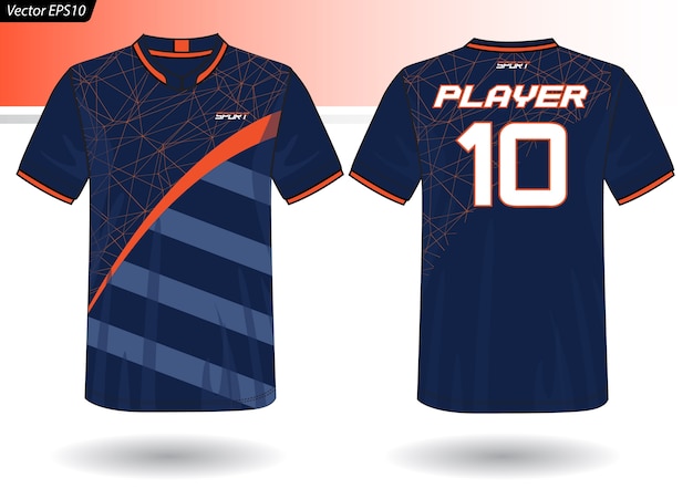 Sports Jersey template for team uniforms