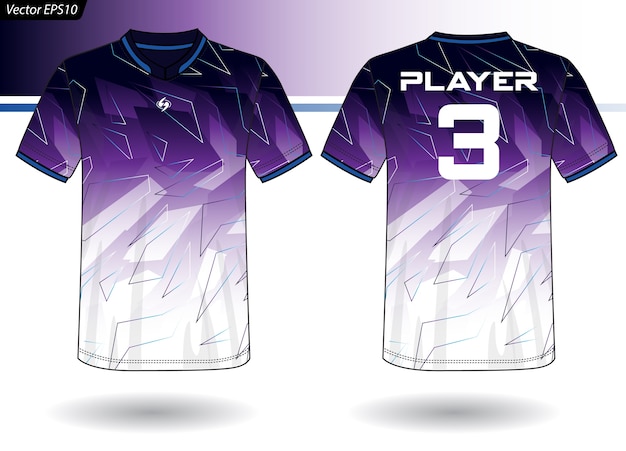 Sports Jersey template for team uniforms 