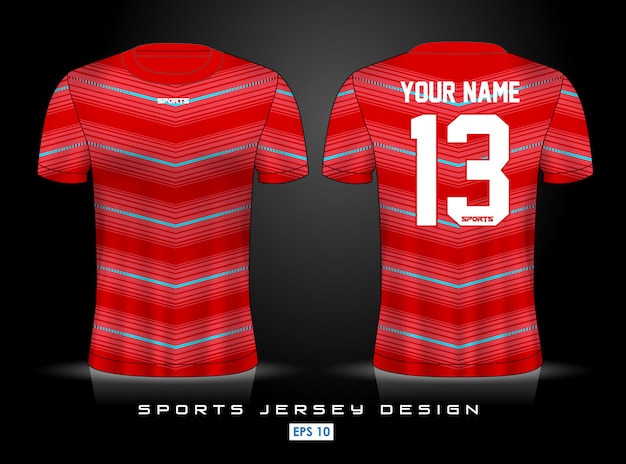 Vector sports jersey template