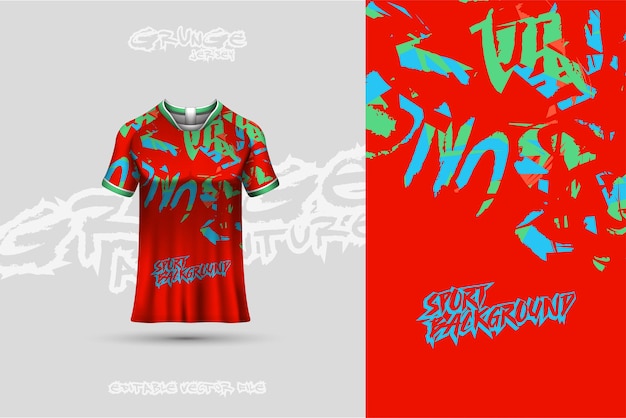 Vector sports jersey and tshirt template sports jersey design vector sports design for football racing