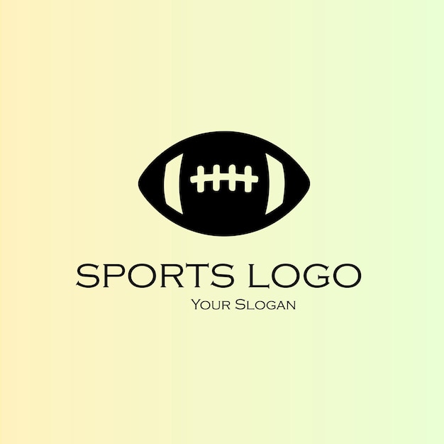 スポーツロゴデザインのベクトルイラスト
