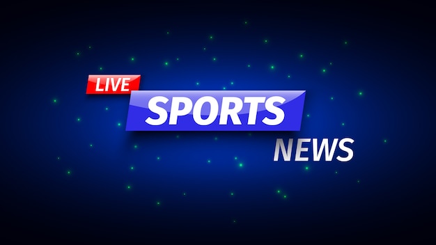 Vector sports news banner.