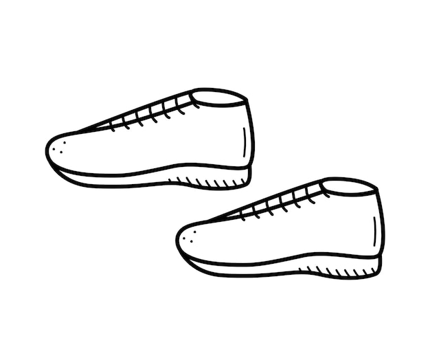 Спортивная или уличная обувь векторная иллюстрация фона кроссовок