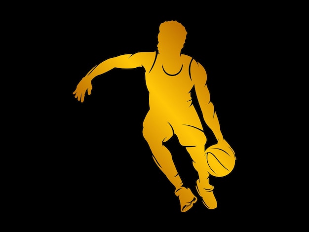 sports player silhouette