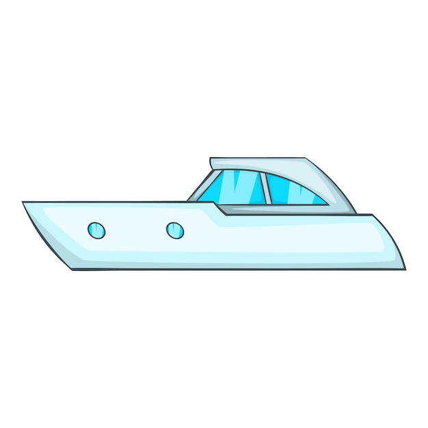 Sports powerboat icon Cartoon illustration of sports powerboat vector icon for web