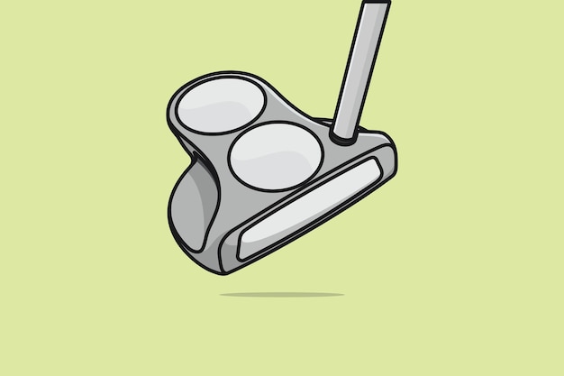 スポーツ プロ ゴルフ ゲーム スティックまたはクラブのベクトル図
