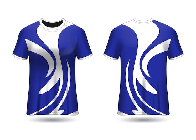 Sports Racing  Jersey Design Template for Team Uniforms Vector