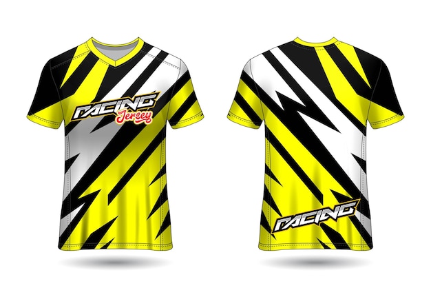 Sports Racing  Jersey Design Template for Team Uniforms  