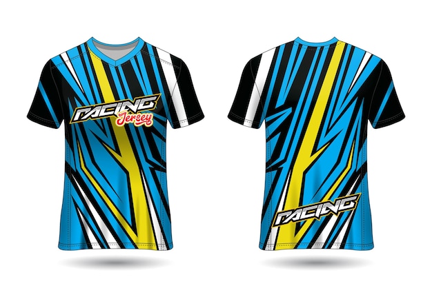 Sports Racing  Jersey Design Template for Team Uniforms  