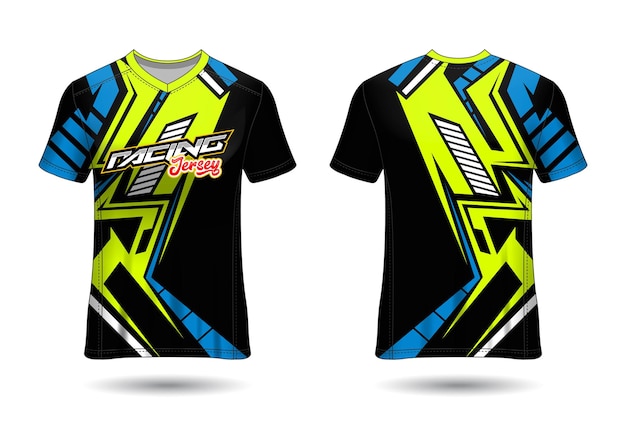 Sports Racing Jersey ontwerpsjabloon voor teamuniformen