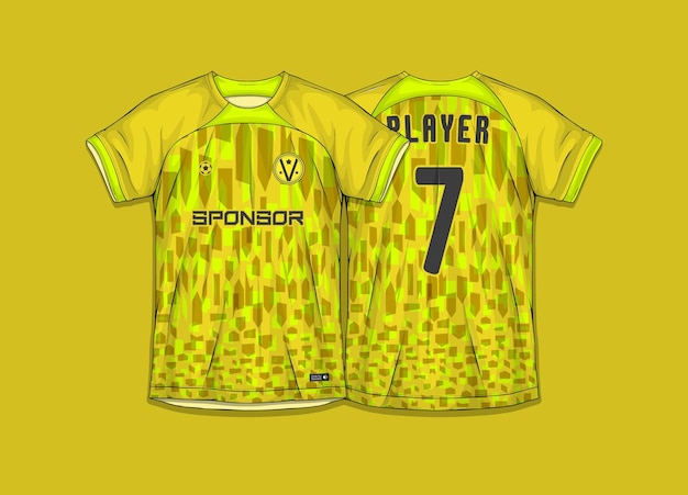 승화를 위해 축구 셔츠를 인쇄할 준비가 된 스포츠 셔츠 디자인