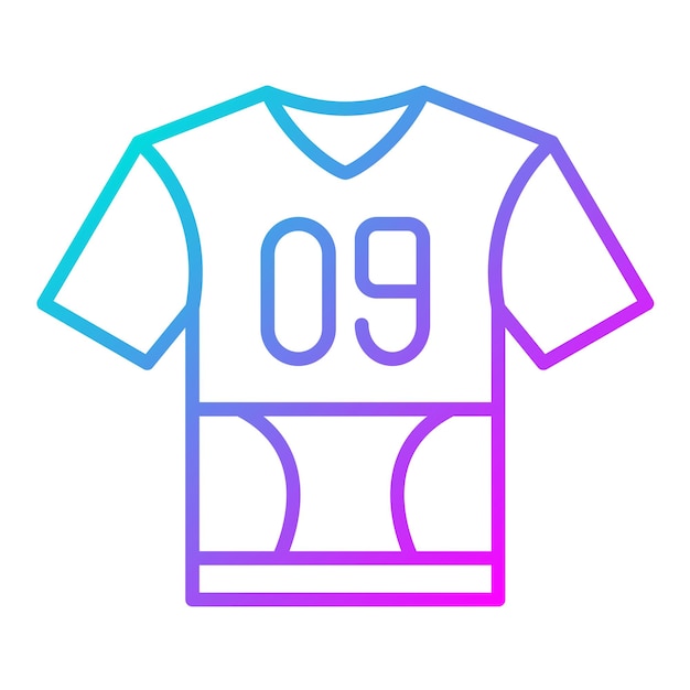 Vector sports shirt vector icon can be used for sports iconset