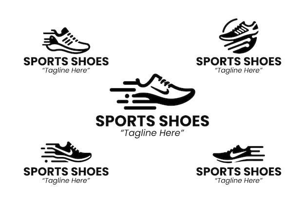 Sports Shoes Logo Silhoutte Collection