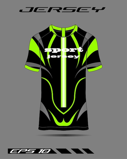 Vector sports t-shirt design for racing, jersey, cycling, football, gaming, motocross