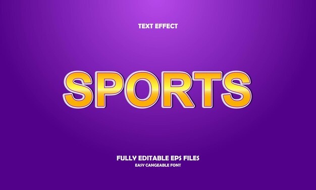 Sports text effect