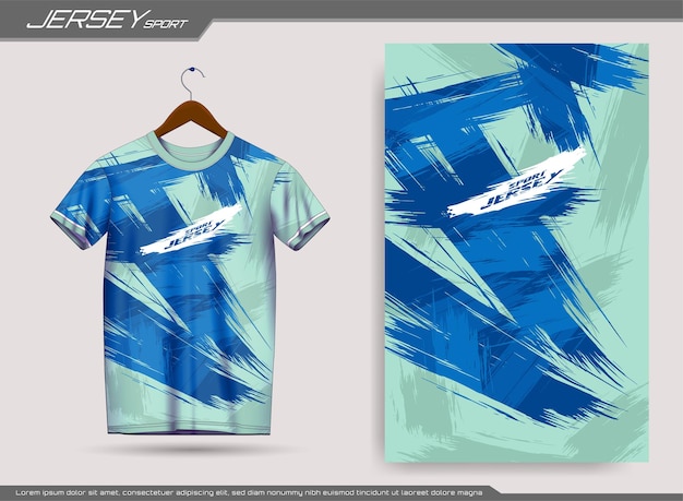 Sports tshirt with brush stroke style Suitable for jersey background poster etc