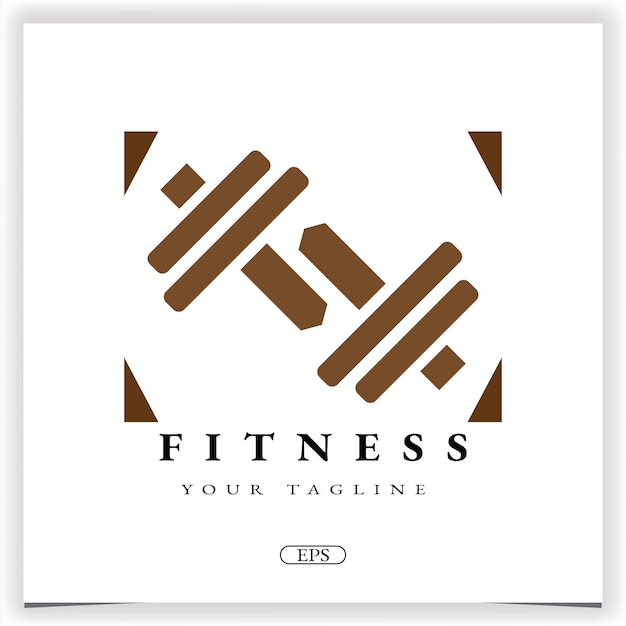 Sportschool fitness modern logo premium elegante sjabloon vector eps 10