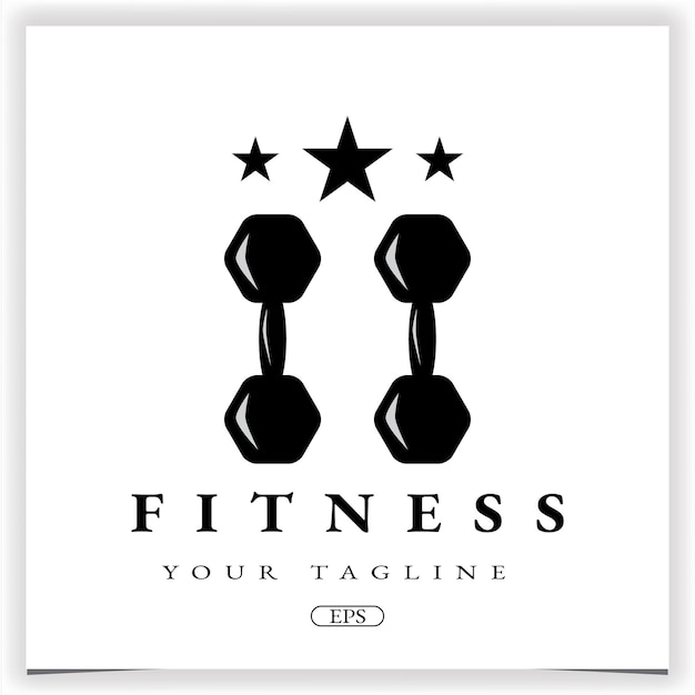 Sportschool fitness modern logo premium elegante sjabloon vector eps 10